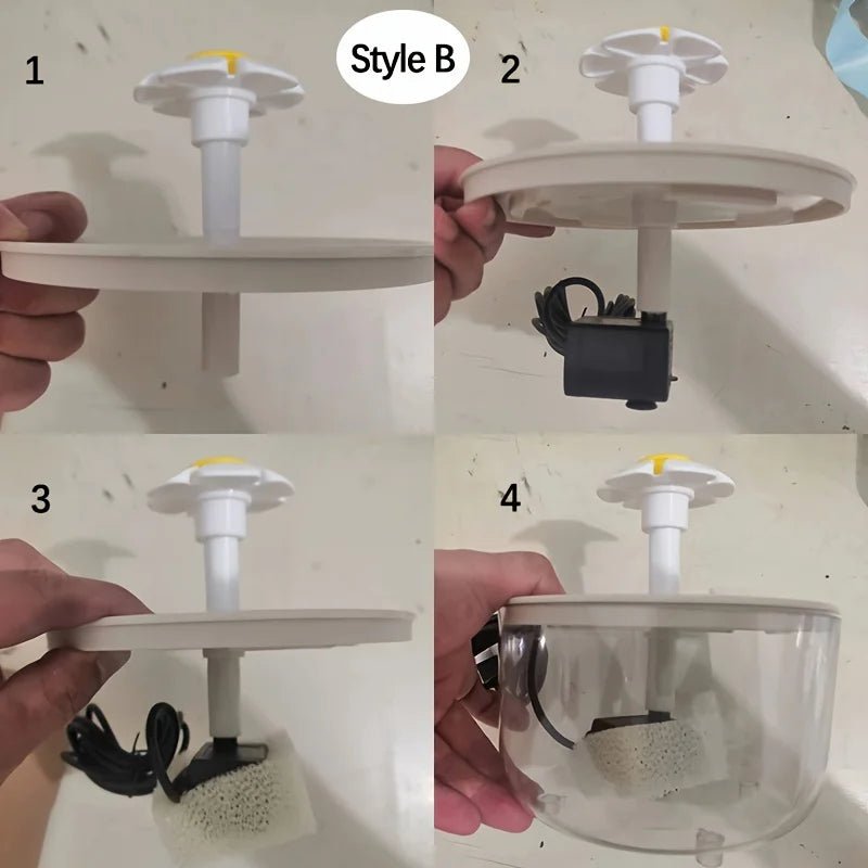 1L Pet Water Fountain Automatic Cat Drink Bowl Filter EU Plug Pet Drinking Dispenser Drinker For Cats Water Filter - Furbury