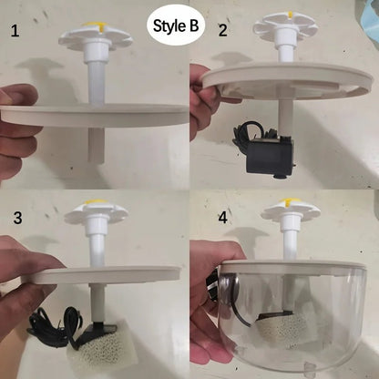 1L Pet Water Fountain Automatic Cat Drink Bowl Filter EU Plug Pet Drinking Dispenser Drinker For Cats Water Filter - Furbury