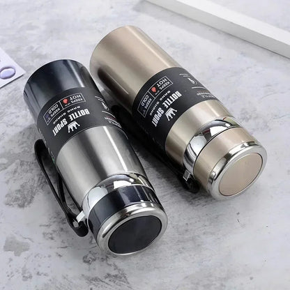 1L Thermal Water Bottle Keep Cold and Hot Water Bottle Thermos for Coffee Tea Vacuum Flasks Stainless Steel Thermos Bottle - Checkouts UK