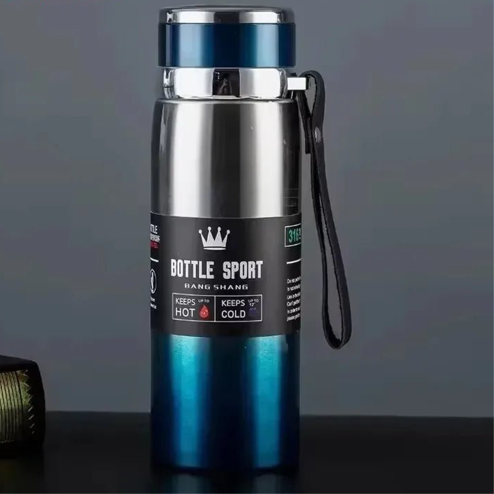 1L Thermal Water Bottle Keep Cold and Hot Water Bottle Thermos for Coffee Tea Vacuum Flasks Stainless Steel Thermos Bottle - Checkouts UK