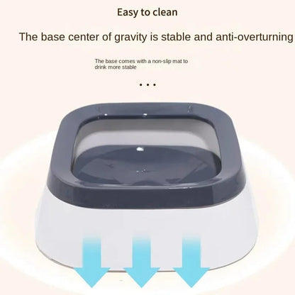 1pc Anti - splash Water Bowl For Dogs 1L Large Capacity Drinker Drinking Bowls Dog Waterer For Puppy Cat Pet Accessories - Furbury