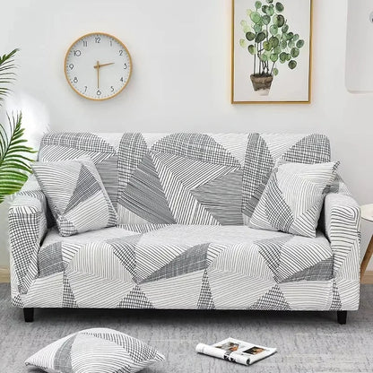 1pc Flower Printed Elastic Sofa Cover Antidirty Spandex Sofa Cover Furniture Protector for Bedroom Office Living Room Home Decor - Checkouts UK