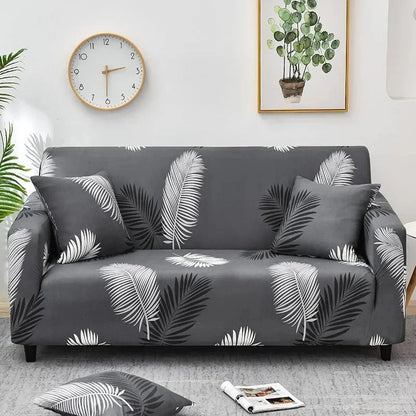 1pc Flower Printed Elastic Sofa Cover Antidirty Spandex Sofa Cover Furniture Protector for Bedroom Office Living Room Home Decor - Checkouts UK
