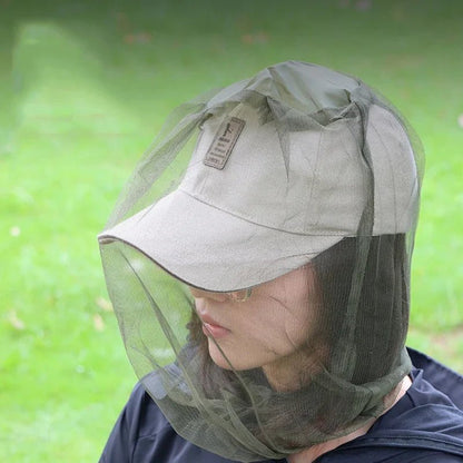 1PC Outdoor Fishing Sunscreen Insect Hat Mesh Breathable Sun Mask Men and Women Universal Camping Hiking Mosquito Net Head Cover - Checkouts UK