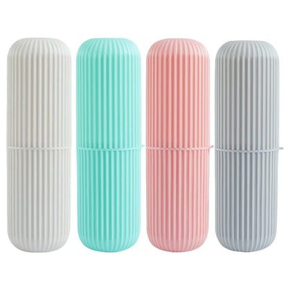 1pc Portable Toothbrush Cup Bathroom Toothpaste Holder Storage Case Box Organizer Travel Toiletries Storage Cup New Creative - Checkouts UK