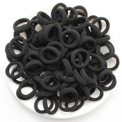 200PCS Women Girls Colorful Nylon Elastic Hair Bands Ponytail Hold Small Hair Tie Rubber Bands Scrunchie Hair Accessories - Checkouts UK