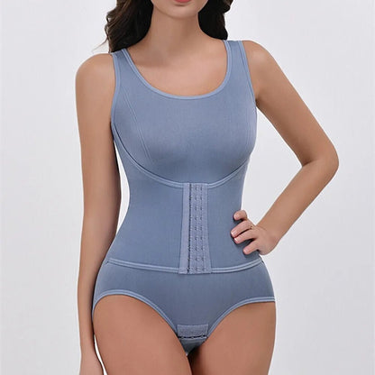 2025 New Bodysuit Shapewear With Zipper Belt Women Tummy Control Fajas Body Shaper Waist Trainer Slimming Cincher Corset Tops - Checkouts UK