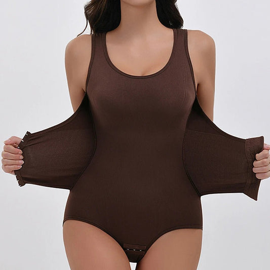 2025 New Bodysuit Shapewear With Zipper Belt Women Tummy Control Fajas Body Shaper Waist Trainer Slimming Cincher Corset Tops - Checkouts UK
