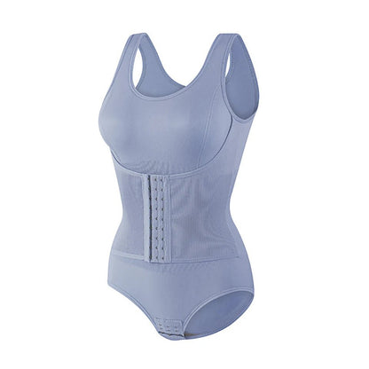 2025 New Bodysuit Shapewear With Zipper Belt Women Tummy Control Fajas Body Shaper Waist Trainer Slimming Cincher Corset Tops - Checkouts UK