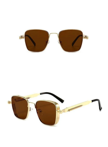 2025 Polarized Sunglasses Men High End Handsome Driving Special Anti UV High Quality Metal Punk Fashion Trends Sunglasses - Checkouts UK
