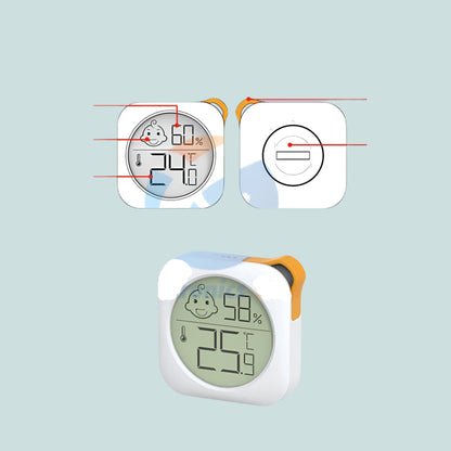  - 20～60℃ LCD Digital Electronic Temperature Humidity Meter Detector Indoor Comfort Expression Display Thermometer Hygrometer - Checkouts UK