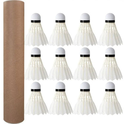 3/6/12Pcs Professional Badminton Shuttlecock Black Goose Feather Badminton Shuttlecock Training Sport Badminton Ball - Checkouts UK