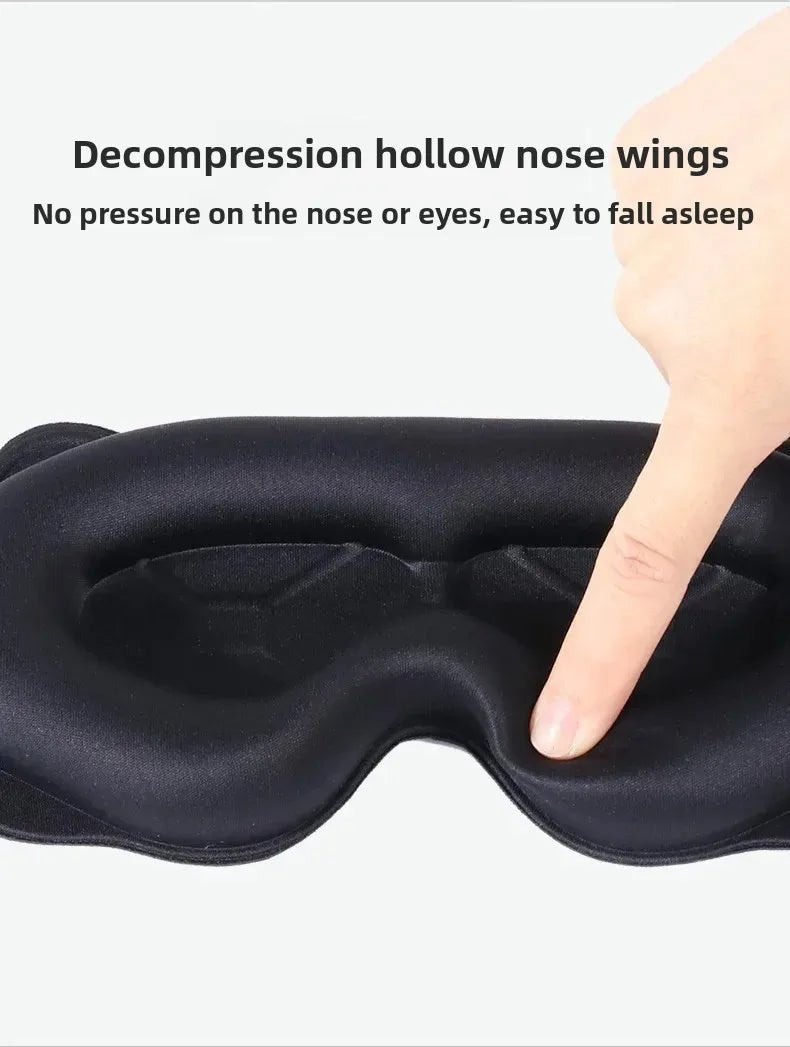 3D Sleeping Mask Block Out Light Sleep Mask For Eyes Soft Sleeping Aid Eye Mask for Travel Eyeshade Night Breathable Slaapmasker - Checkouts UK