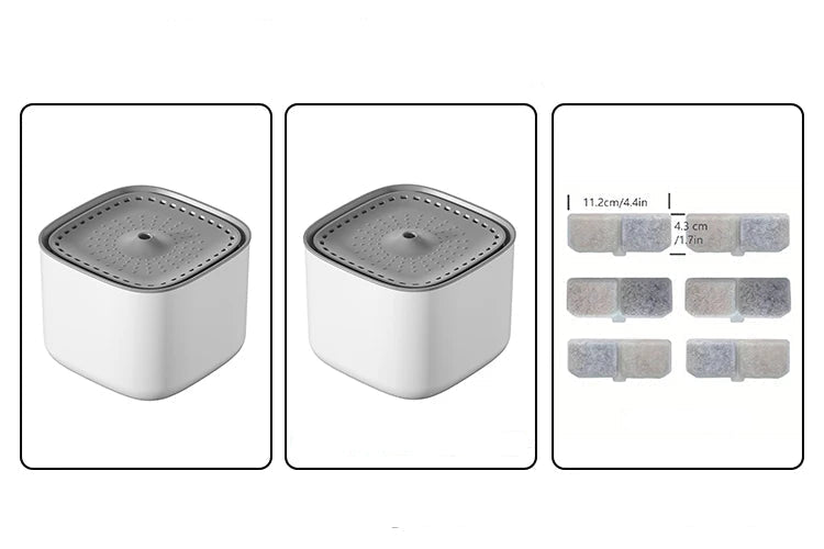 3L Cat Water Fountain Auto Recirculate Filter Large Capacity Filtring Cat Water Drinker USB Electric Mute Cats Water Dispenser - Checkouts UK