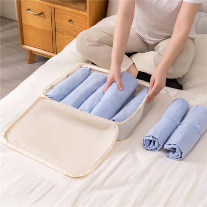 3Pcs/Set Travel Compressible Packing Multifunction Travel Storage Bag Waterproof Suitcase Nylon Portable Luggage Organizer Pink - Checkouts UK