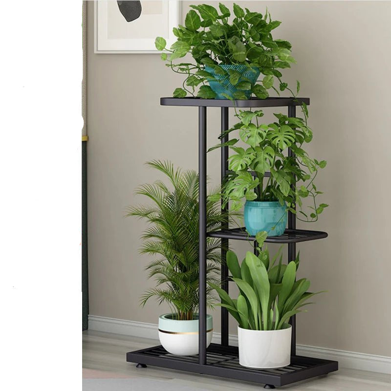 4 Tier 5 Potted Plant Stand Multiple Flower Pot Holder Shelves Planter Rack Storage Organizer Display for Indoor Garden Balcony - Checkouts UK