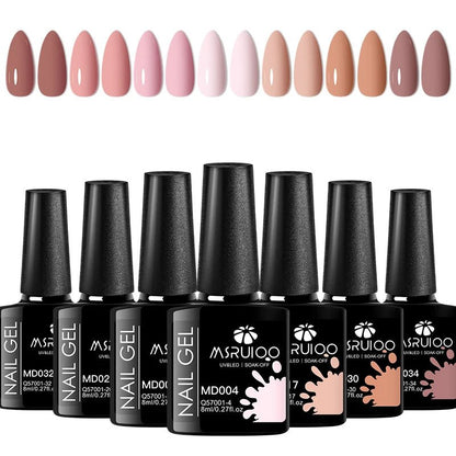 7pc Nail Gel Polish Set DIY Nail Art Design All For Decoration Soak Off UV Gel Long Lasting Manicure Painting Gel Vernis Kits - Checkouts UK