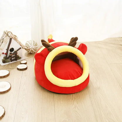 Pig Bed Hamster Soft Hideout House Small Pet Animals Warm Nest Cage for Bunny Rabbit Sugar Glider Chinchilla Hedgehog
