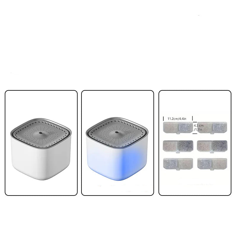 3L Cat Water Fountain Auto Recirculate Filter Large Capacity Filtring Cat Water Drinker USB Electric Mute Cats Water Dispenser