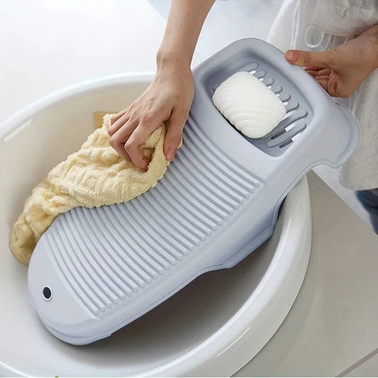 A Compact and Sturdy Anti Slip Washboard with Soap Storage Material Is An Ideal Choice for Delicate and Small Items - Checkouts UK