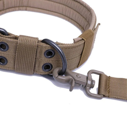 Adjustable Dog Collar Classic Reflective Training Military Dog Collar Nylon Heavy Duty Tactical Dog Collar German Shepherd - Checkouts UK