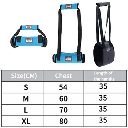 Adjustable Dog Lift Sling Harness For Back Legs Pet Support Sling Help Weak Legs Stand Up Pet Dogs Aid Assist Tool For Old Dogs - Checkouts UK