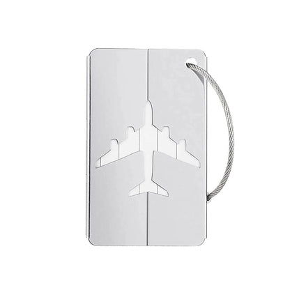 Aluminum Alloy Travel Luggage Tag Hanging Tag Suitcase Tag Plane With Name ID Cards Anti - lost Solid Color Travel Accessories.zmt - Checkouts UK
