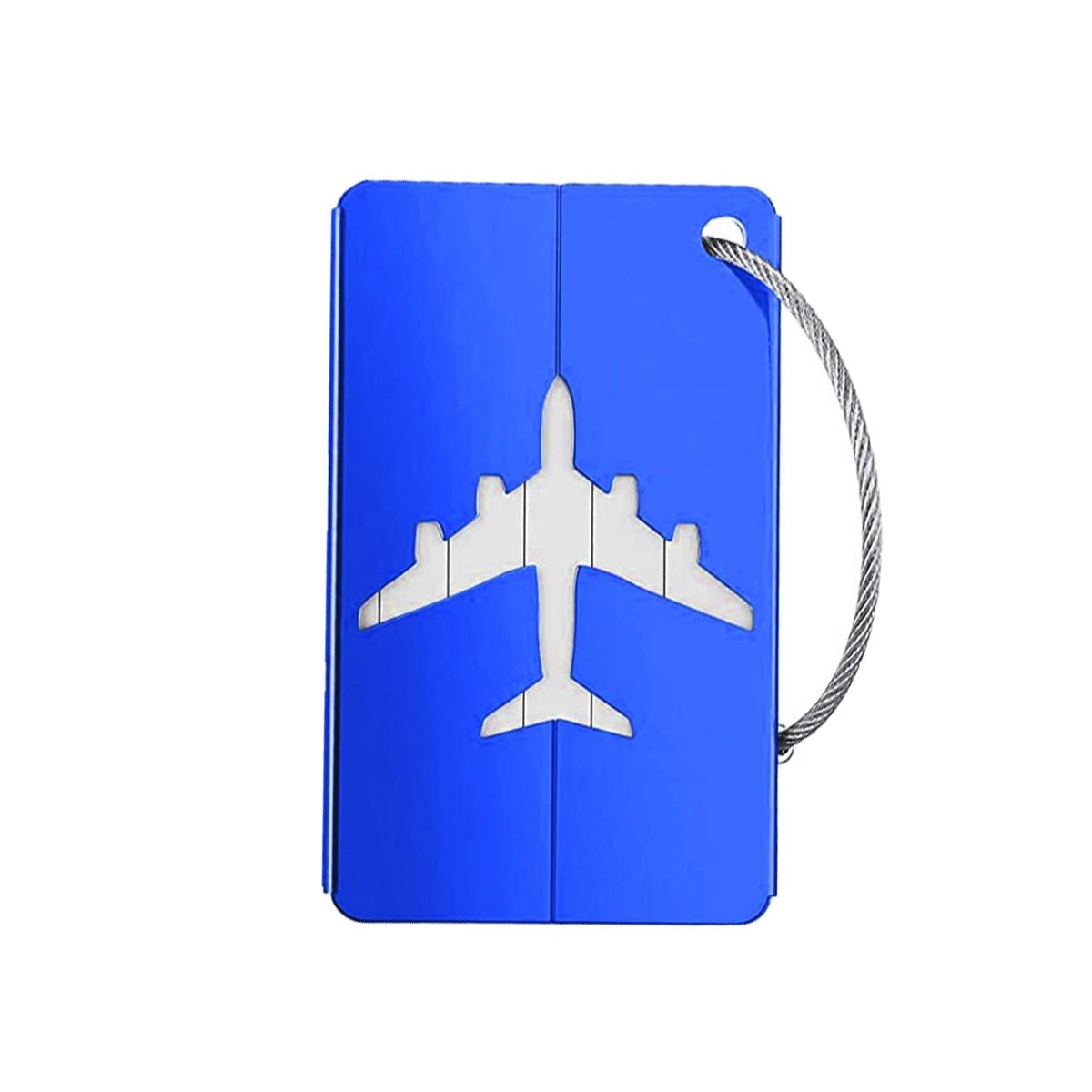 Aluminum Alloy Travel Luggage Tag Hanging Tag Suitcase Tag Plane With Name ID Cards Anti - lost Solid Color Travel Accessories.zmt - Checkouts UK