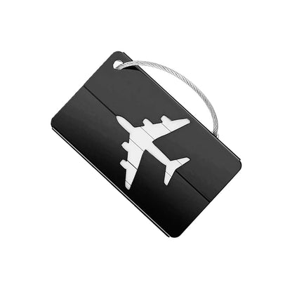 Aluminum Alloy Travel Luggage Tag Hanging Tag Suitcase Tag Plane With Name ID Cards Anti - lost Solid Color Travel Accessories.zmt - Checkouts UK