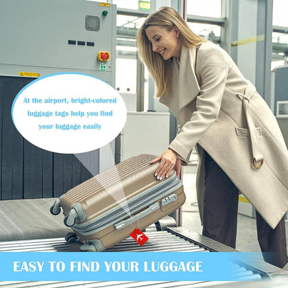 Aluminum Alloy Travel Luggage Tag Hanging Tag Suitcase Tag Plane With Name ID Cards Anti - lost Solid Color Travel Accessories.zmt - Checkouts UK