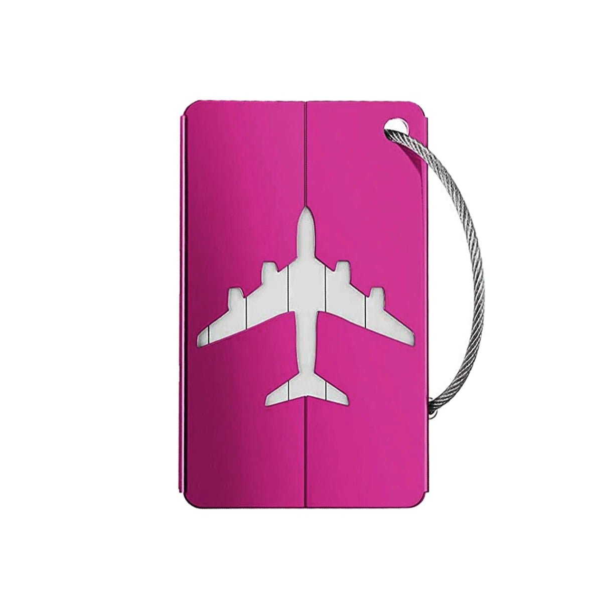 Aluminum Alloy Travel Luggage Tag Hanging Tag Suitcase Tag Plane With Name ID Cards Anti - lost Solid Color Travel Accessories.zmt - Checkouts UK