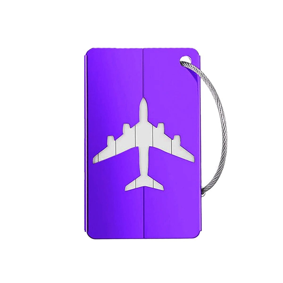 Aluminum Alloy Travel Luggage Tag Hanging Tag Suitcase Tag Plane With Name ID Cards Anti - lost Solid Color Travel Accessories.zmt - Checkouts UK
