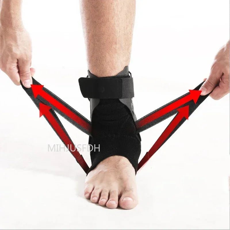 Ankle Brace for Sprained Ankle Support with Side Stabilizers for Men Women Ankle Splint Stabilizer Recovery Tendonitis - Checkouts UK