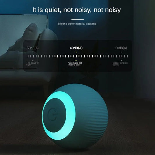 Automatic Moving Cats Toy Interactive Ball Rechargeable Rolling Electric Ball Home Pet Accessories Things for Supplies - Checkouts UK