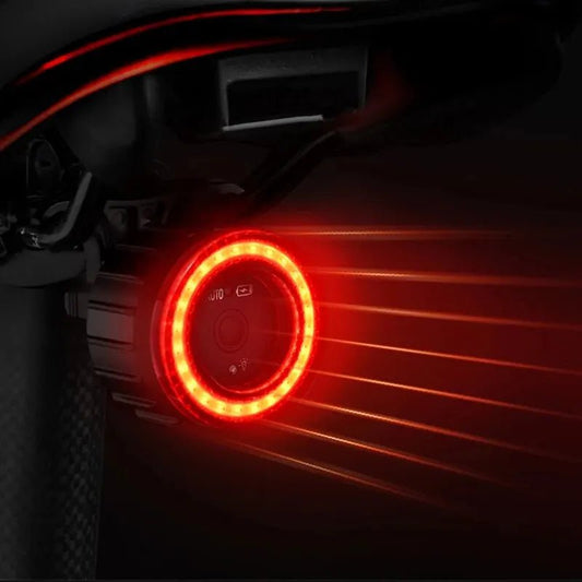 Bicycle Rear Light USB Charging High Visibility Multifunction Flashing With Brake Sensor Tail Light MTB Road Bike Lamps - Checkouts UK