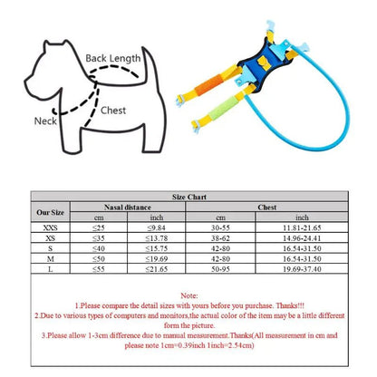 Blind Dog Harness Guiding Device Pet Safe Adjustable Blind Dog Collar Blind Dog Accessories for Small to Large Dogs - Furbury