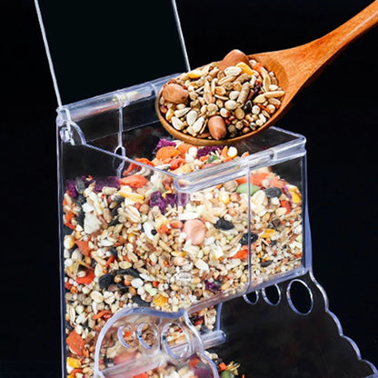 Cute Hamster Samll Animal Automatic Pet Food Feeder Transparent Safe Food Bowl - Furbury