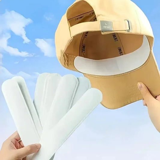 Disposable Hat Sweat Pad Adjustable Absorbent Hat Liner for Baseball Caps and Shirts Cotton Collar Protector Hiking Accessories - Checkouts UK