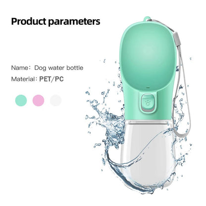 Dog Water Bottle For Pet Dogs Cats Water Feeder Bowls Outdoor Travel Leakproof Puppy Drinking Container Pug Chihuahua Labrador - Checkouts UK