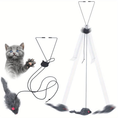 Door Hanging Cat Toy Stress Relieve Living OmDoor Hanging Toy for Living Room Hanging Kitten - Furbury