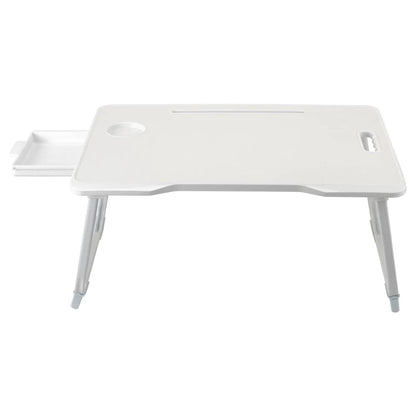 Foldable portable laptop bed desk with drawer for laptop, 60cmW x 42cmD x 28cmH - Checkouts UK