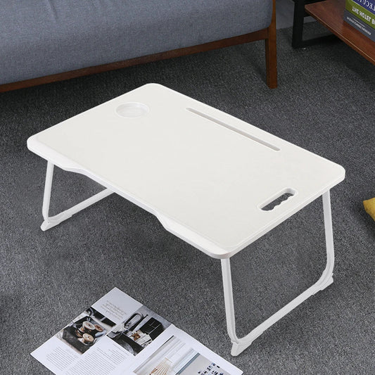 Foldable portable laptop bed desk with drawer for laptop, 60cmW x 42cmD x 28cmH - Checkouts UK