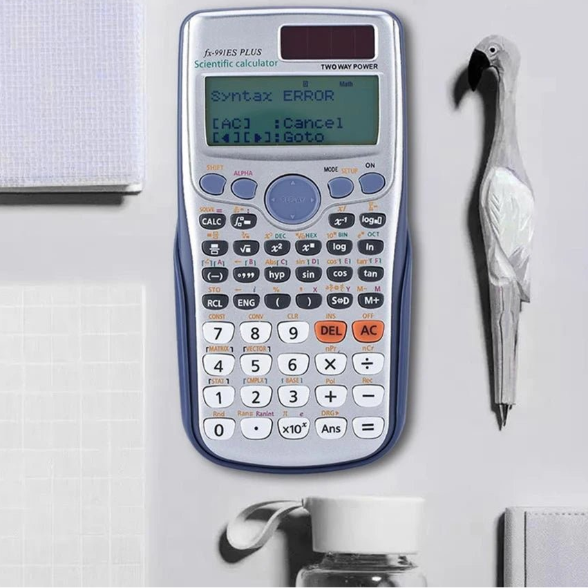 FX - 991ES - PLUS Calculator 417 Functions High School Office Two Ways 82MS Scientific Calculator School Students Digital 12 Digits - Checkouts UK