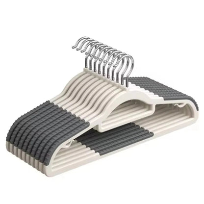Heavy Duty Standard Plastic Hangers 50 Pack with Non - Slip Design 360°Swivel Hook Space Saving Organizer for Bedroom Closet,Shirt - Checkouts UK