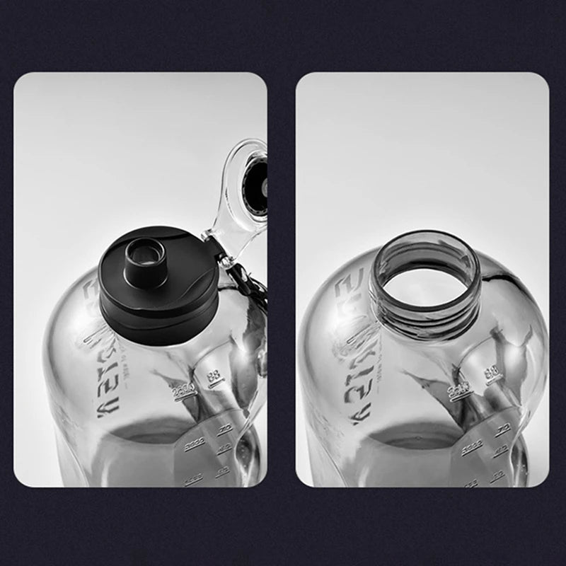 Insulated Water Bottles with Straw Gym Traveling Hiking Camping Hot Water Bottle for Men Women Leakproof Fitness Bottle - Checkouts UK