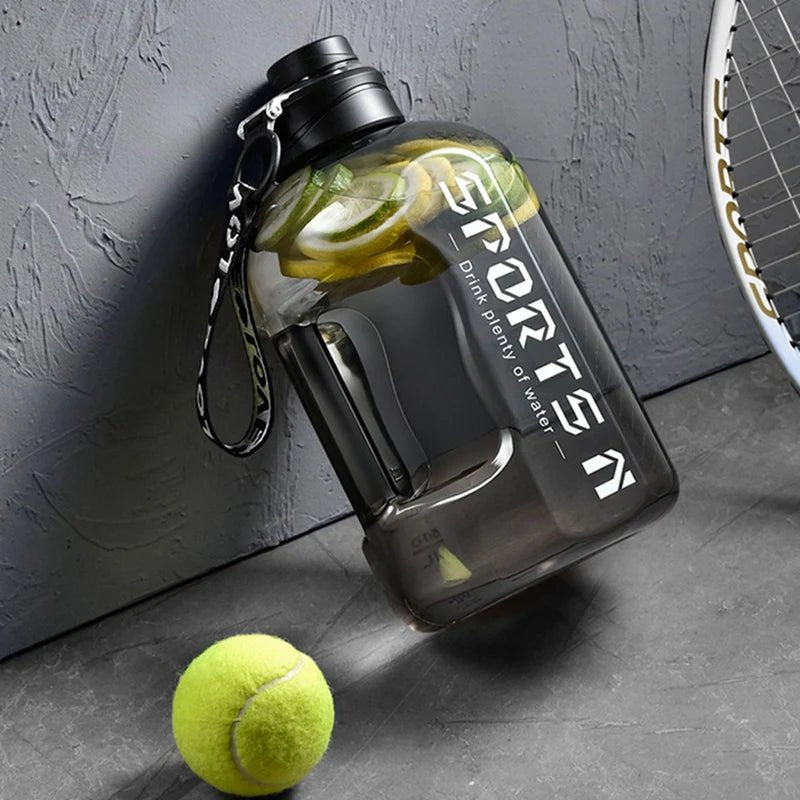 Insulated Water Bottles with Straw Gym Traveling Hiking Camping Hot Water Bottle for Men Women Leakproof Fitness Bottle - Checkouts UK