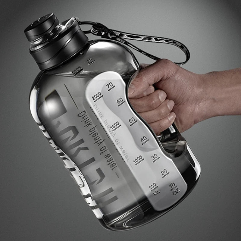 Insulated Water Bottles with Straw Gym Traveling Hiking Camping Hot Water Bottle for Men Women Leakproof Fitness Bottle - Checkouts UK