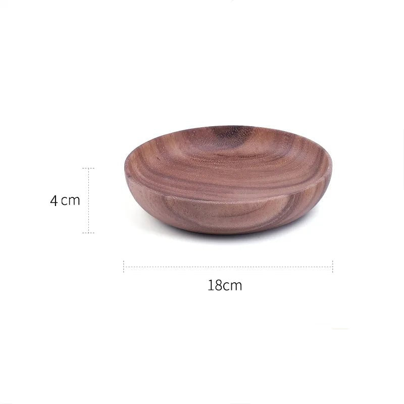 Kitchen Natural Wooden Bowl Household Fruit Bowl Salad Bowl For Home Restaurant Food Container Wooden Utensils Note The Size hot - Checkouts UK