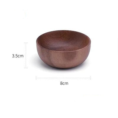 Kitchen Natural Wooden Bowl Household Fruit Bowl Salad Bowl For Home Restaurant Food Container Wooden Utensils Note The Size hot - Checkouts UK