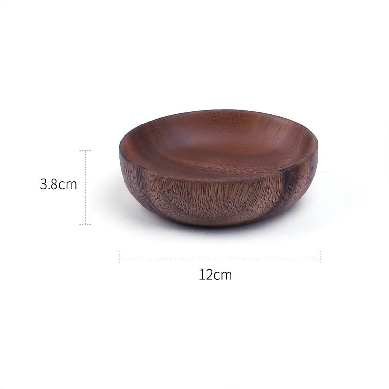 Kitchen Natural Wooden Bowl Household Fruit Bowl Salad Bowl For Home Restaurant Food Container Wooden Utensils Note The Size hot - Checkouts UK